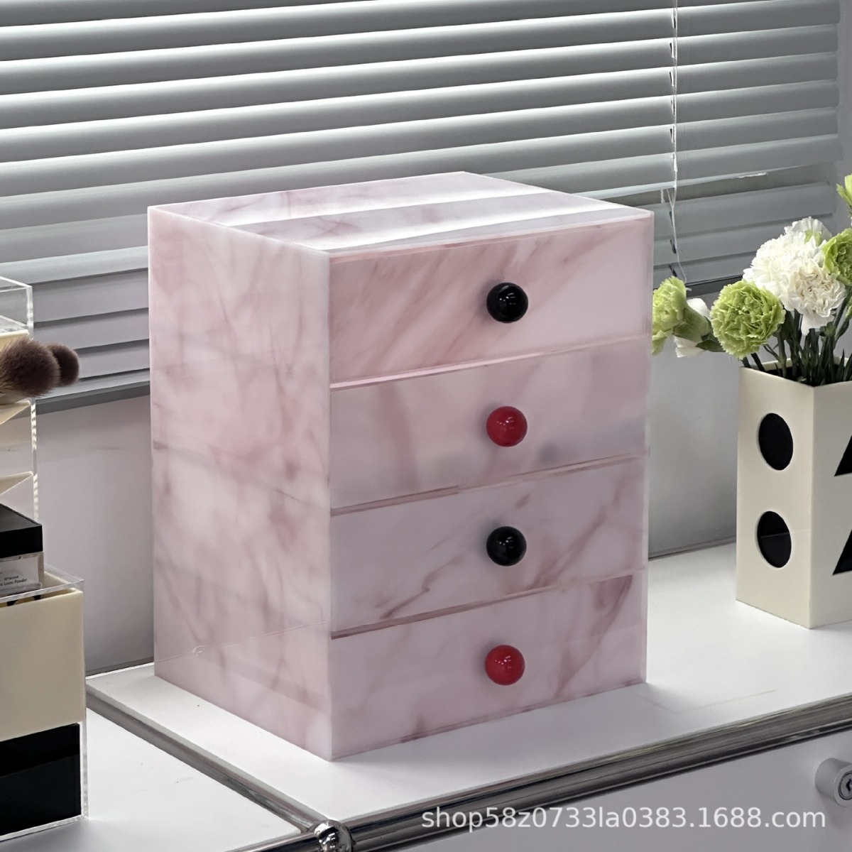 Storage & Organization - Kotak Penyimpanan Kosmetik HYS Premium Motif