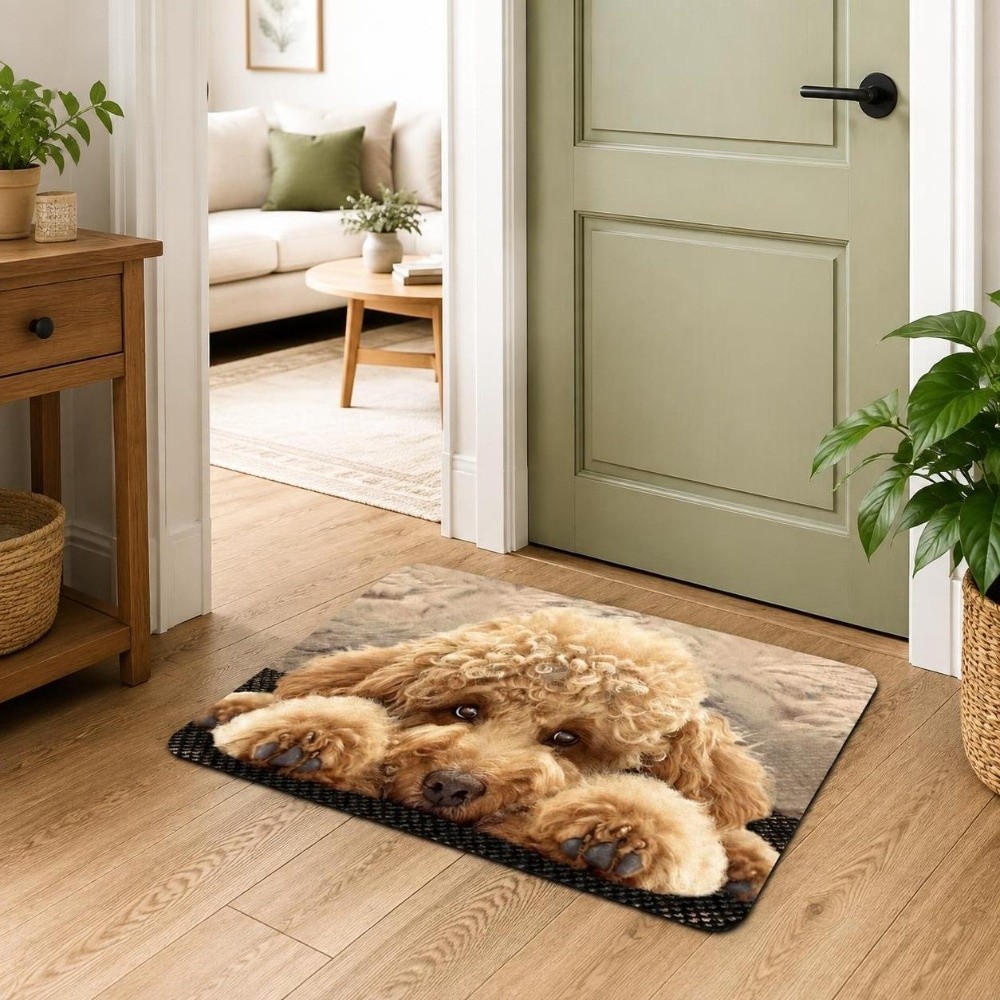 Quick Dry Diatomite Bath Mat - Keset Lantai Motif Anjing dari Bahan