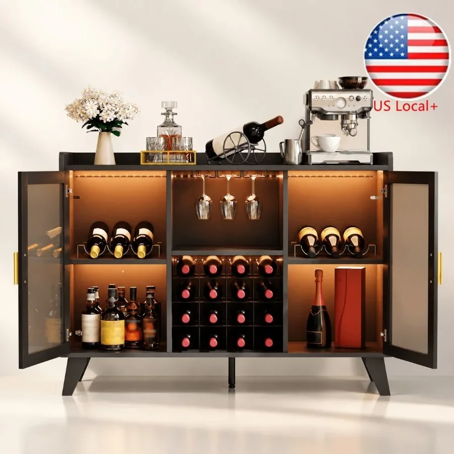 Lemari Bar dengan Lampu LED un - Storage & Organization ulasan dan harga