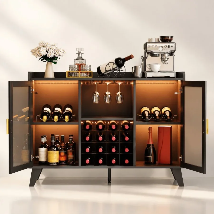 Lemari Bar dengan Lampu LED un - Storage & Organization ulasan dan harga