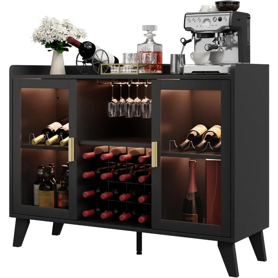 Lemari Bar dengan Lampu LED un - Storage & Organization ulasan dan harga