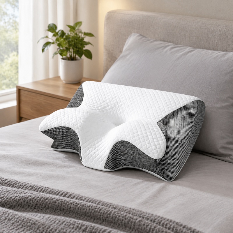 Bantal Leher Ortopedi Berbahan - Memory Foam Orthopedic Pillow Neck Pain ulasan dan harga
