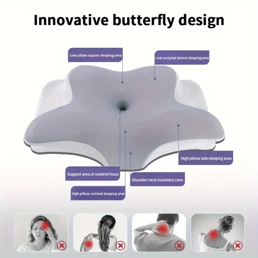Bantal Busa Memori Berbentuk K - Memory Foam Orthopedic Pillow Neck Pain ulasan dan harga