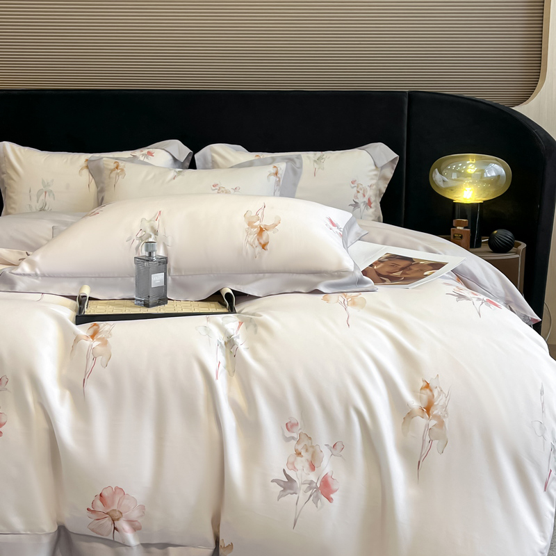 Set Sprei Motif Bunga Serat Ly - Aesthetic Floral Duvet Cover ulasan dan harga