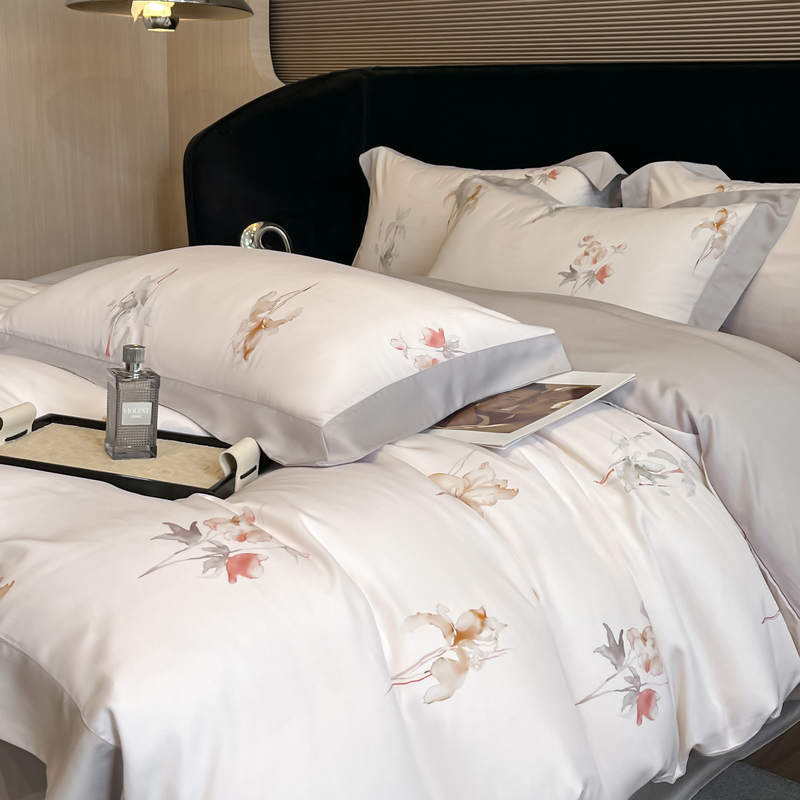 Set Sprei Motif Bunga Serat Ly - Aesthetic Floral Duvet Cover ulasan dan harga