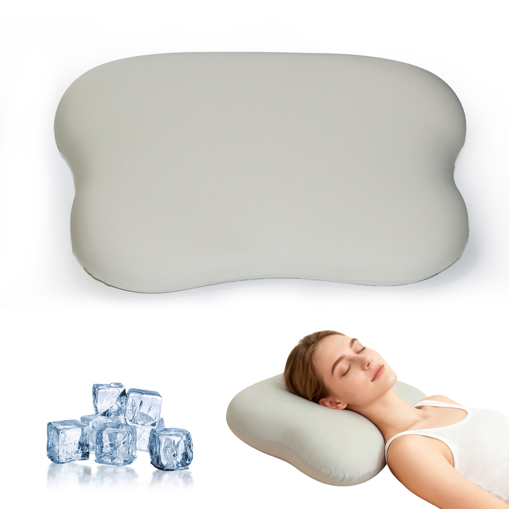 Bantal Leher untuk Meredakan N - Memory Foam Orthopedic Pillow Neck Pain ulasan dan harga