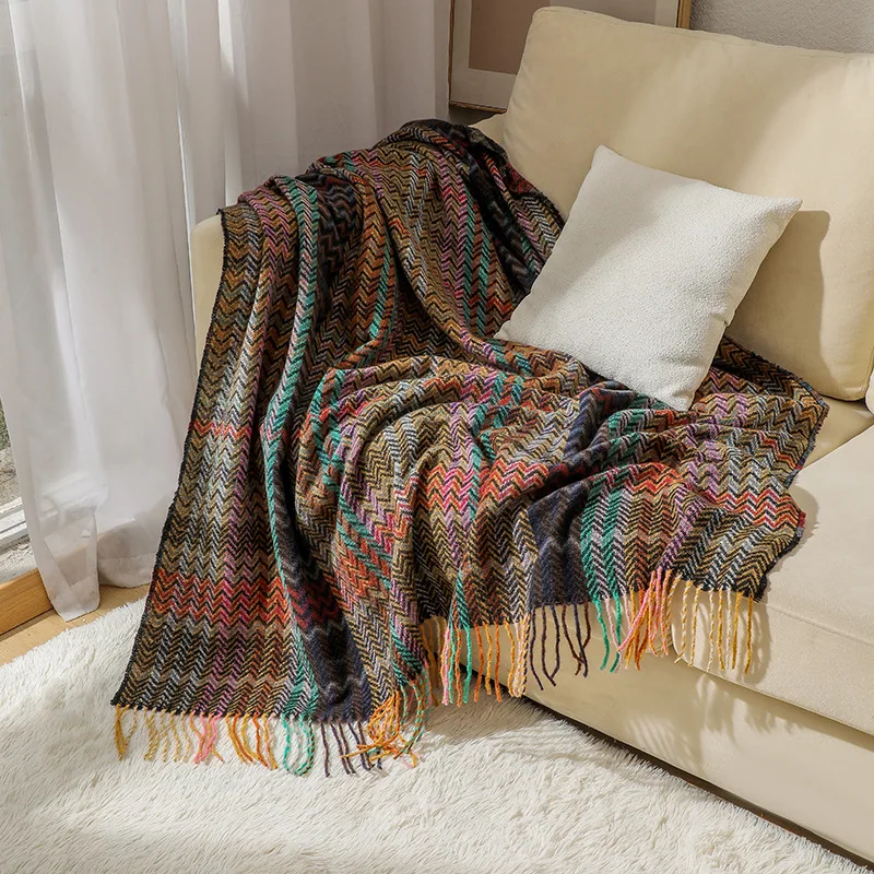 Selimut bergaya Boho dengan mo - Boho Throw Blanket Fringe ulasan dan harga
