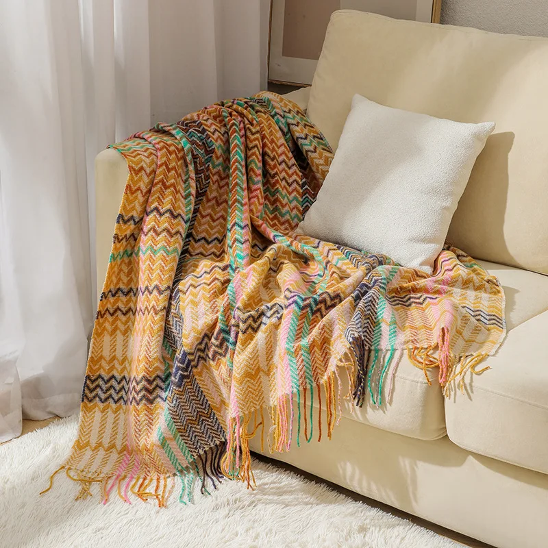 Selimut bergaya Boho dengan mo - Boho Throw Blanket Fringe ulasan dan harga
